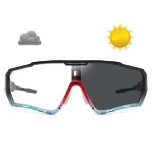 Óculos de Ciclismo ELAX-058 Fotocromáticos Com Proteção UV400