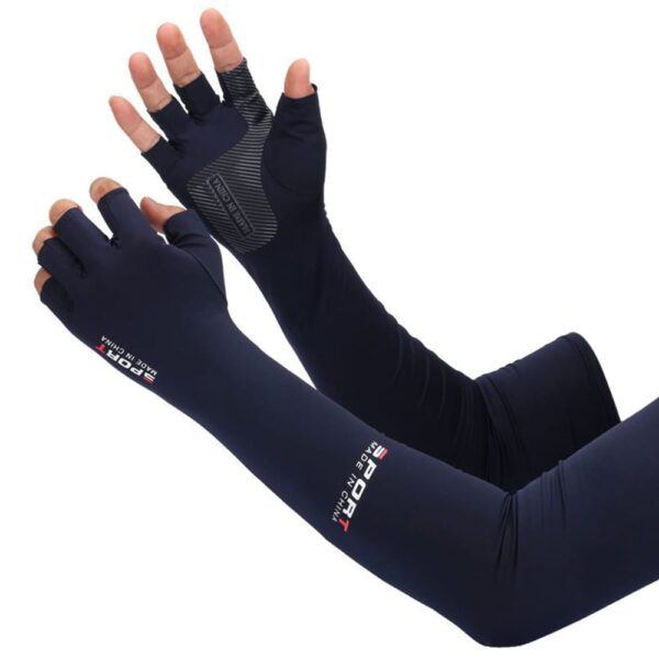Protetor Solar Manguitos/Luva Antiderrapante CycleGuard-UV Para Verão