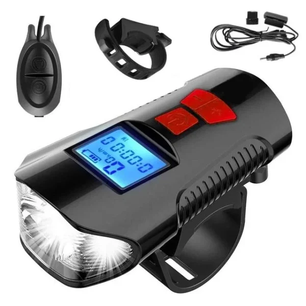 Kit Farol, Buzina e Velocímetro RideAlert 3X1 Recarregável - Imagem 9