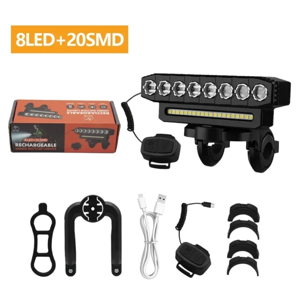Kit Super Farol e Buzina Power RideAlert 2X1 Recarregável - Imagem 10