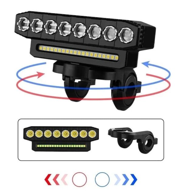 Kit Super Farol e Buzina Power RideAlert 2X1 Recarregável - Imagem 7