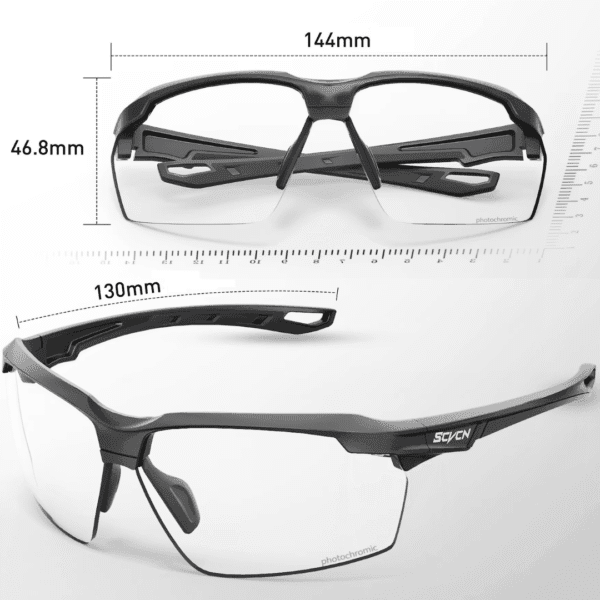 Óculos de Ciclismo SCY-XT Fotocromático Com Protação UV400 - Imagem 10