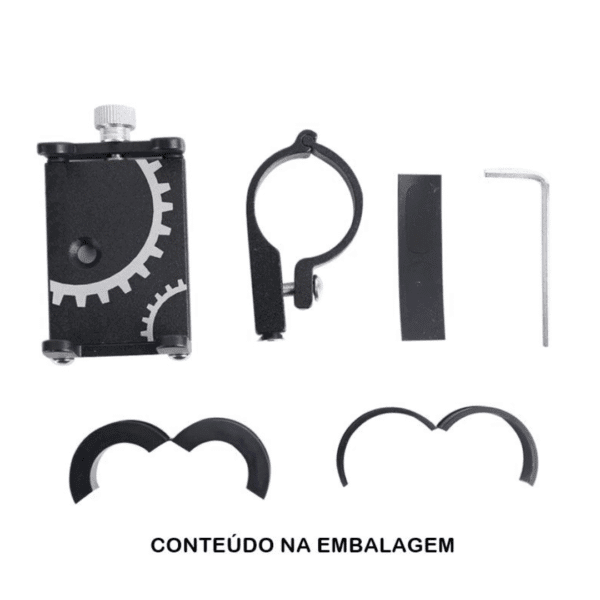 Extensor Organizador de Guidão BikeRack Aluminum + Suporte de Celular Alumínio Reforçado AlumiGrip-L GRÁTIS! - Imagem 9