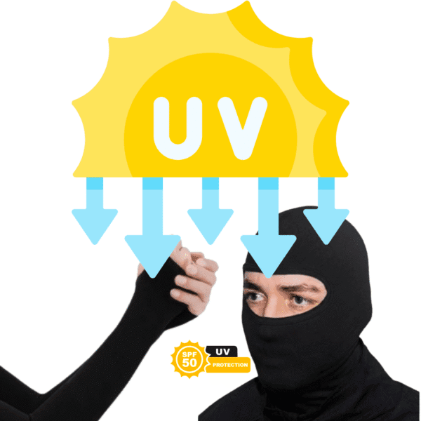 Kit Proteção Solar Balaclava LiteBike Basic + Manguitos GRÁTIS! - Imagem 2