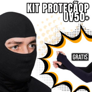 Kit Proteção Solar Balaclava LiteBike Basic + Manguitos GRÁTIS!