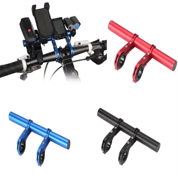 Extensor Organizador de Guidão BikeRack Aluminum + Suporte de Celular Alumínio Reforçado AlumiGrip-L GRÁTIS! - Imagem 5