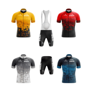 Conjunto Strava Pro-24 Jersey + Bermuda/Bretelle Masculino Verão